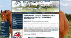 Desktop Screenshot of bassingfieldriding.com